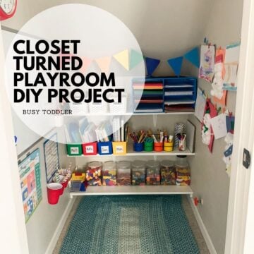 Closet to Playroom DIY Project