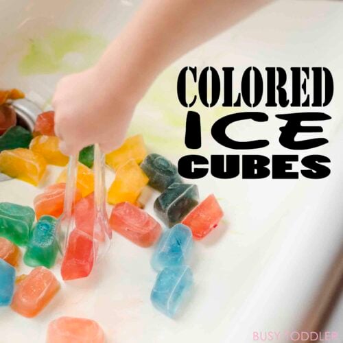 colored ice cubs