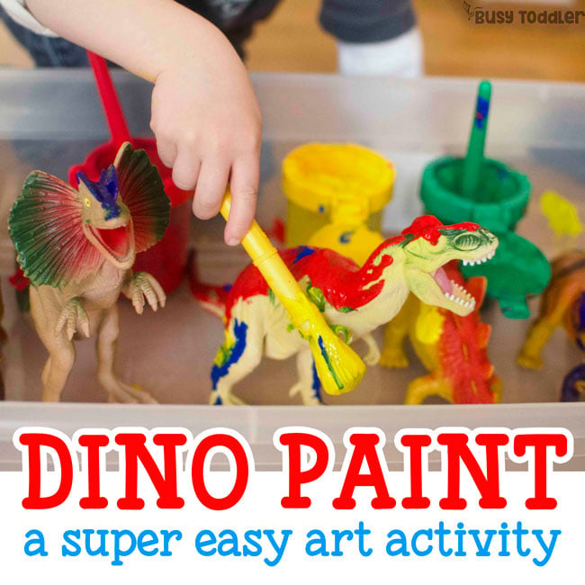 Painting Dinosaurs Process Art