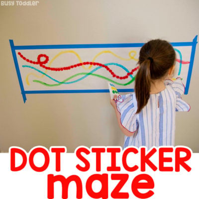Dot Sticker Maze: Fine Motor Skills Activity