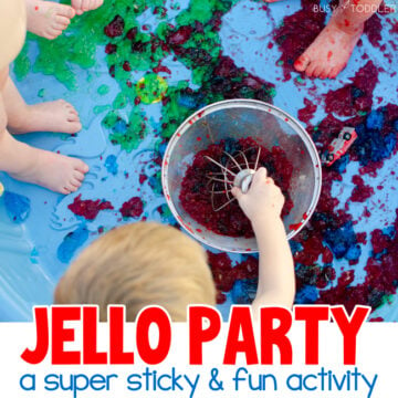 Jello Party Sensory Activity for Toddler
