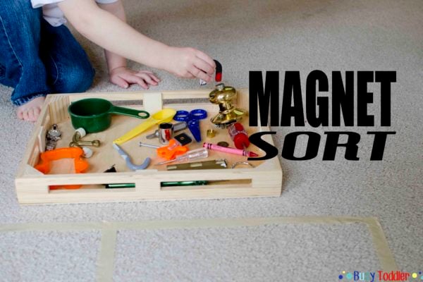 MAGNET SORT: A fun toddler STEM activity