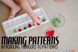 MAKING PATTERNS: Introducing toddlers to patterns