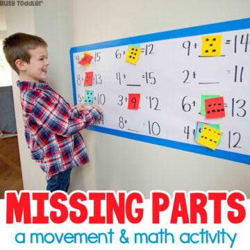 Missing Parts: An Algebra Math Activity for Kids