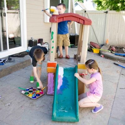 Outdoor Toy Paint: A Summer Activity