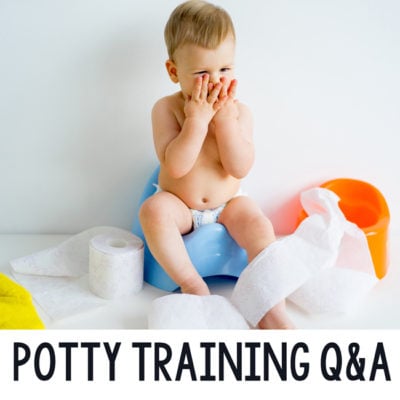 POTTY TRAINING Q&A: Are you terrified to potty train? Check out this post - a great potty training guide; potty training how-to; potty training toddlers; potty training preschoolers; help with potty training from Busy Toddler