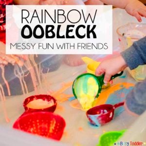 Rainbow Oolbeck: a messy sensory activity to play with friends
