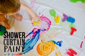 Shower Curtain Paint: An easy way to paint