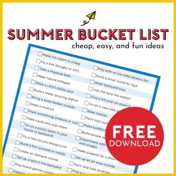 Summer Bucket List for Kids